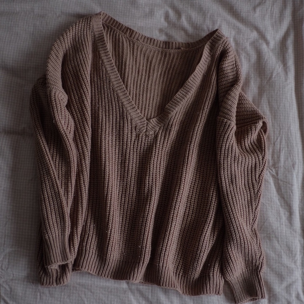 Exposed Back Sweater